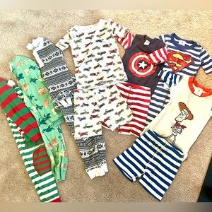 7 pairs of Hanna andersson pajamas boys 6-7
